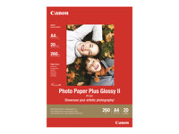 Canon Photo Paper Plus Glossy II PP-201 - papel fotográfico brillante - de alto brillo - 20 hoja(s) - 89 x 89 mm - 265 g/m²