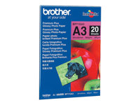 Brother Innobella Premium Plus BP71GA3 - papel fotográfico brillante - brillante - 20 hoja(s) - A3 - 260 g/m²