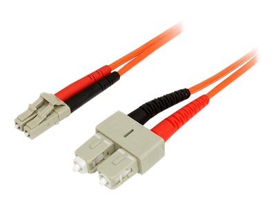  STARTECH.COM  1m Fiber Optic Cable - Multimode Duplex 50/125 - LSZH - LC/SC - OM2 - LC to SC Fiber Patch Cable (50FIBLCSC1) - cable de red - 1 m50FIBLCSC1