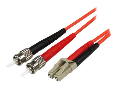  STARTECH.COM  1m Fiber Optic Cable - Multimode Duplex 50/125 - LSZH - LC/ST - OM2 - LC to ST Fiber Patch Cable - cable de interconexión - 1 m - naranja50FIBLCST1