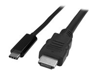 StarTech.com 6ft (2m) USB C to HDMI Adapter Cable, USB Type-C HDMI, 4K 30Hz, Limited stock, see similar item CDP2HD2MBNL - adaptador de vídeo externo