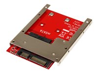 StarTech.com Adaptador Conversor de SSD mSATA a SATA de 2,5 Pulgadas - Convertidor de Unidad mSATA - controlador de almacenamiento - SATA 6Gb/s - SATA 6Gb/s