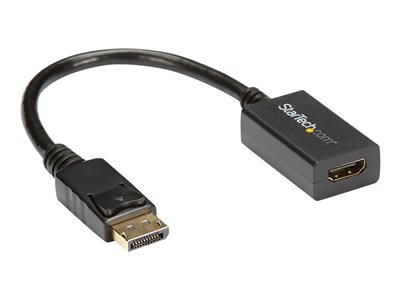  STARTECH.COM  Adaptador Conversor de Video DisplayPort a HDMI Cable Convertidor DP Pasivo Hembra HDMI Macho DP 1920x1200 - adaptador de vídeo - DisplayPort / HDMI - 26.5 cmDP2HDMI2