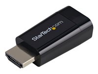 StarTech.com Adaptador Conversor  de Vídeo HDMI a VGA - Convertidor Portátil ideal para Chromebooks, Ultrabooks y Portátiles - 1920x1200 - adaptador de vídeo - HDMI / VGA - 4.5 cm