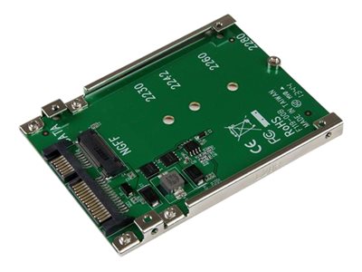  STARTECH.COM  Adaptador Conversor SSD M.2 NGFF a SATA de 2,5 Pulgadas - Convertidor M2 a SATA - controlador de almacenamiento - SATA 6Gb/s - SATA 6Gb/sSAT32M225