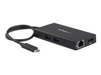 StarTech.com Adaptador Multipuertos USB-C - Docking Station Portátil USB-C 4K HDMI - con Entrega de Potencia de 60W - GbE - Hub 2x USB-A 3.0- Mini Dock Portátil USB Tipo C para Portátiles (DKT30CHPD) - adaptador de vídeo - HDMI / USB - Conforme a la TAA - 9.6 cm