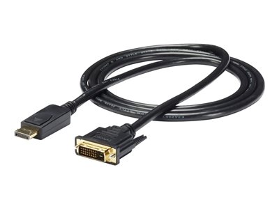 STARTECH.COM  Cable 1,8m Adaptador de Vídeo DisplayPort a DVI - Conversor - Mini DP Macho - DVI-D Macho - Hasta 1920x1200 - Pasivo - Negro - cable adaptador de vídeo - DVI-D a DisplayPort - 1.8 mDP2DVI2MM6