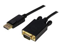 StarTech.com Cable 3m Vídeo Adaptador Conversor DisplayPort a VGA - Convertidor Activo DP - Macho a Macho - 1920x1200 - 1080p - Negro - cable DisplayPort - 3.05 m