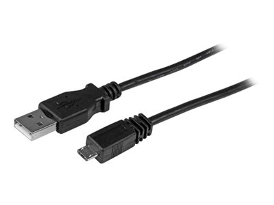  STARTECH.COM  Cable Adaptador de 30cm 1ft USB A Macho a Micro USB B Macho para Teléfono Móvil Smartphone Carga y Datos - Negro - cable USB - USB a Micro-USB tipo B - 30.5 cmUUSBHAUB1