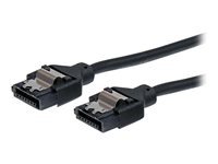 StarTech.com Cable SATA Serial ATA 60cm Cable Redondo con Cierre de Seguridad  Bloqueo con Pestillo - Extensor Latching - Negro - Cable SATA - 61 cm