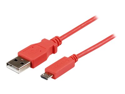  STARTECH.COM  Cable Slim Micro B a USB A de 1m - Cable de Carga y Sincronización para Tablets y Móviles - Rosado - cable USB - Micro-USB tipo B a USB - 1 mUSBAUB1MPK