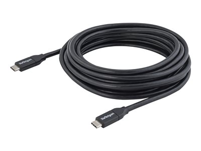  STARTECH.COM  Cable USB-C de 4 metros con Capacidad para Entrega de Potencia (5A) - USB 2.0 - Certificado - cable USB de tipo C - USB-C a USB-C - 4 mUSB2C5C4M
