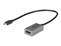 StarTech.com Mini DisplayPort to HDMI Adapter, mDP to HDMI Adapter Dongle, 1080p, Mini DisplayPort 1.2 to HDMI Monitor/Display, Mini DP to HDMI Video Converter, 12
