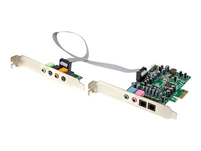  STARTECH.COM  Tarjeta de sonido PCI Express con sonido envolvente de 7.1 canales 24bit 192 kHz - SPDIF Multicanal - tarjeta de sonidoPEXSOUND7CH