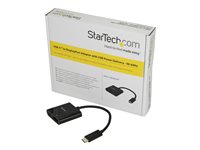 StarTech.com USB C to DisplayPort Adapter with Power Delivery, 4K 60Hz HBR2, USB Type-C to DP 1.2 Monitor/Display Video Converter w/ 60W PD Pass-Through Charging, Thunderbolt 3 Compatible - USB-C Male to DP Female (CDP2DPUCP) - Adaptador DisplayPort