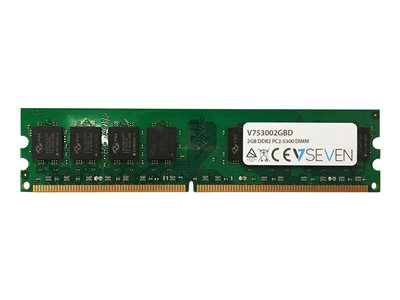  V7  - DDR2 - módulo - 2 GB - DIMM de 240 contactos - 667 MHz / PC2-5300 - sin búferV753002GBD